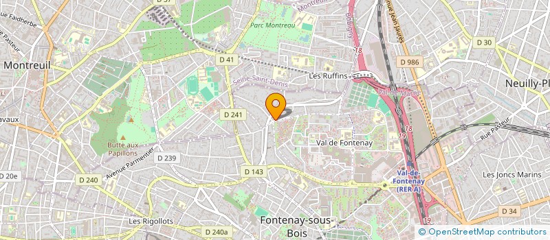 localisation de l'entreprise SCI DE L'AULNAIE à FONTENAY-SOUS-BOIS
