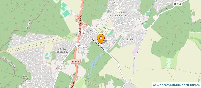 localisation de l'entreprise SCI DE L'AULNAY  LESIGNY