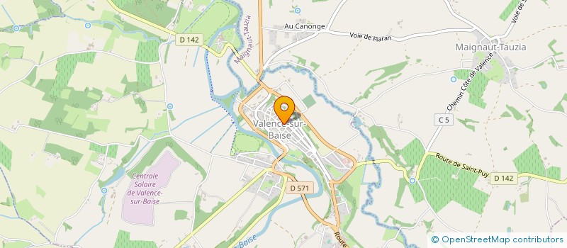 localisation de l'entreprise SCI DE L AULOUE  VALENCE-SUR-BAISE