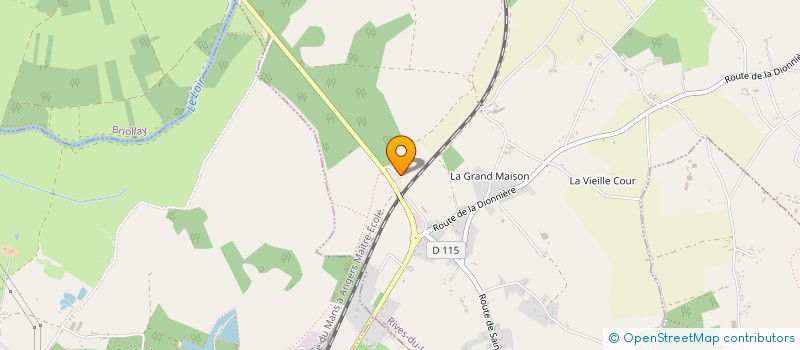 localisation de l'entreprise SCI DE L AUMONERIE  LOIRE-AUTHION