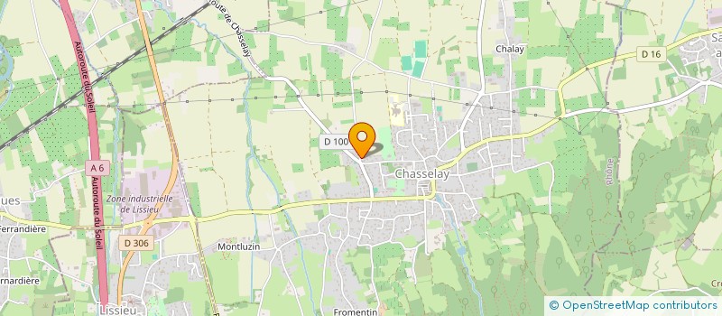 localisation de l'entreprise SCI DE L AURORE  CHASSELAY