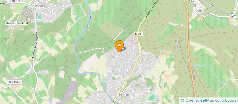 localisation de l'entreprise SCI DE L AURORE  TEYRAN