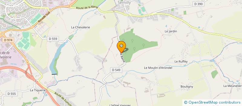 localisation de l'entreprise SCI DE L'AURORE  LA BARRE-DE-SEMILLY