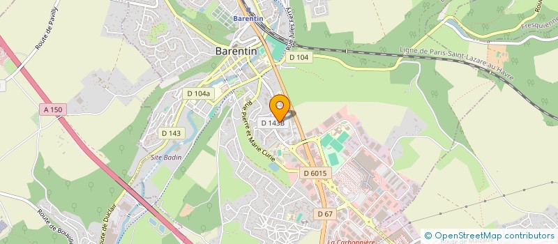 localisation de l'entreprise SCI DE L'AUSTREBERTHE  BARENTIN