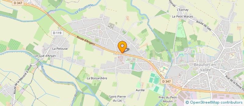 localisation de l'entreprise SCI DE L'AUTHION  BEAUFORT-EN-ANJOU