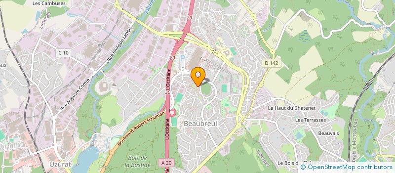 localisation de l'entreprise SCI DE L'AUTIER à LIMOGES