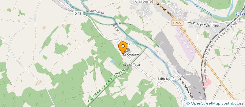 localisation de l'entreprise SCI DE L'AUVERGNE à THENAY