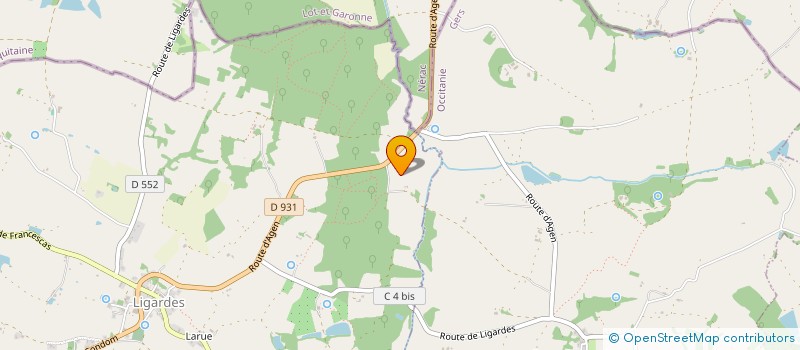 localisation de l'entreprise SCI DE L'AUVIGNON  LIGARDES