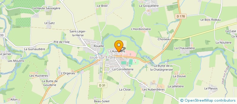 localisation de l'entreprise SCI DE L AUVINIERE  JOUE-SUR-ERDRE