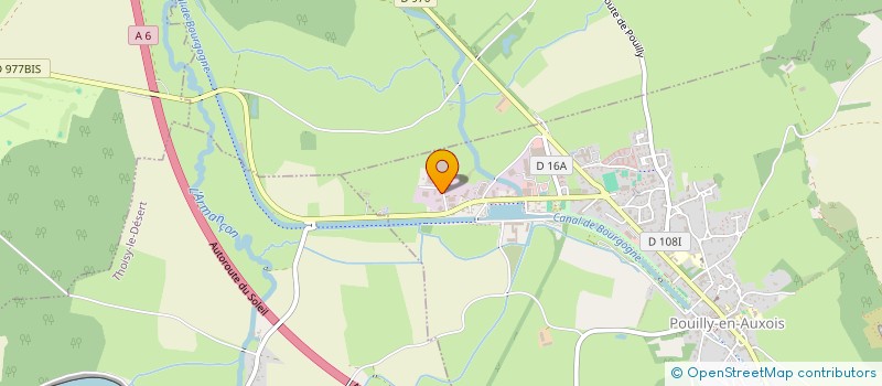 localisation de l'entreprise SCI DE L'AUXOIS  POUILLY-EN-AUXOIS