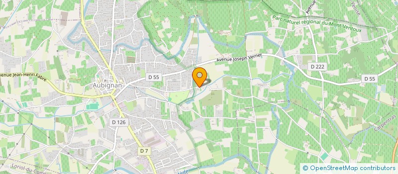 localisation de l'entreprise SCI DE L'AUZON  AUBIGNAN