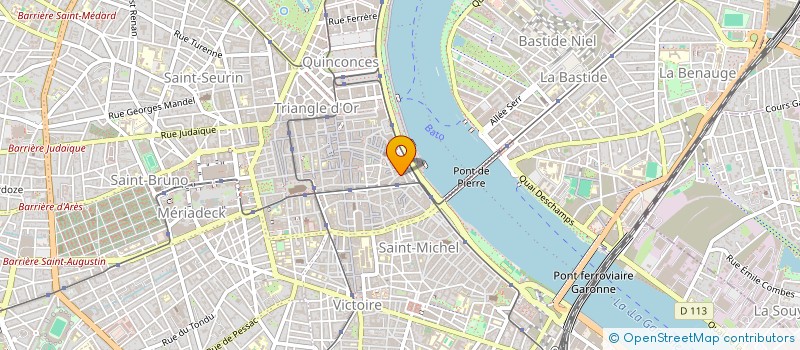 localisation de l'entreprise SCI DE L'AVANT-COMPTOIR DU PALAIS  BORDEAUX