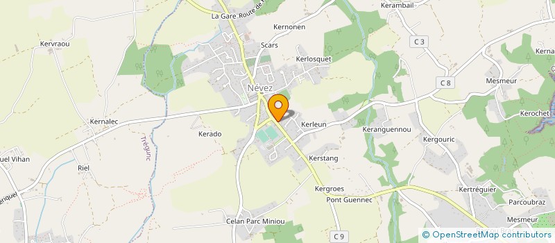 localisation de l'entreprise SCI DE L'AVEN  NEVEZ