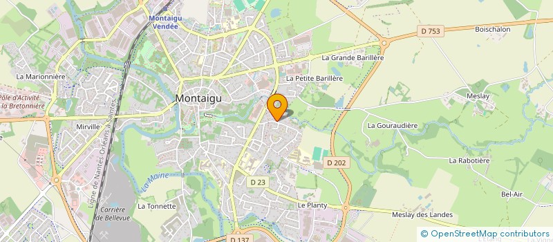 localisation de l'entreprise SCI DE L AVENIR à MONTAIGU-VENDEE