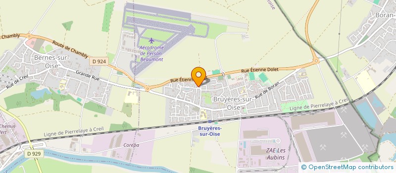 localisation de l'entreprise SCI DE L'AVENIR  BRUYERES-SUR-OISE