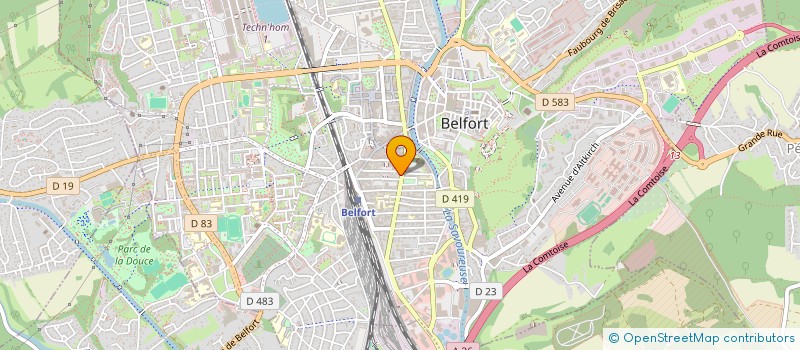 localisation de l'entreprise SCI DE L AVENIR  BELFORT