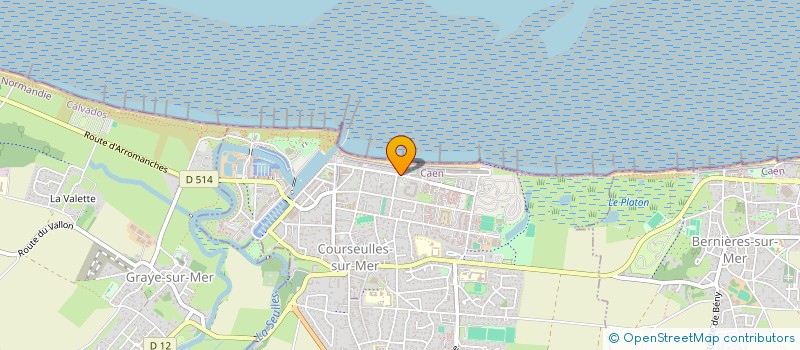 localisation de l'entreprise SCI DE L'AVENIR à COURSEULLES-SUR-MER