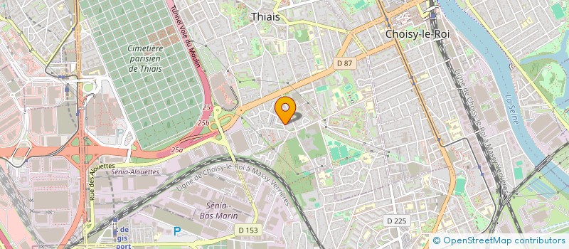 localisation de l'entreprise SCI DE L'AVENIR  THIAIS