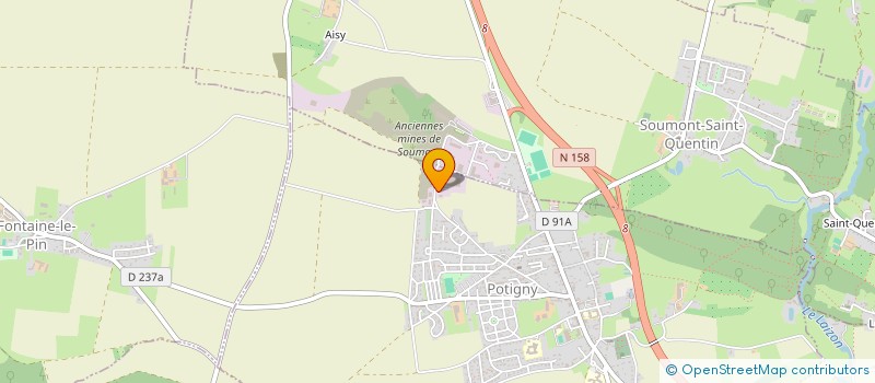 localisation de l'entreprise SCI DE L'AVENIR  POTIGNY