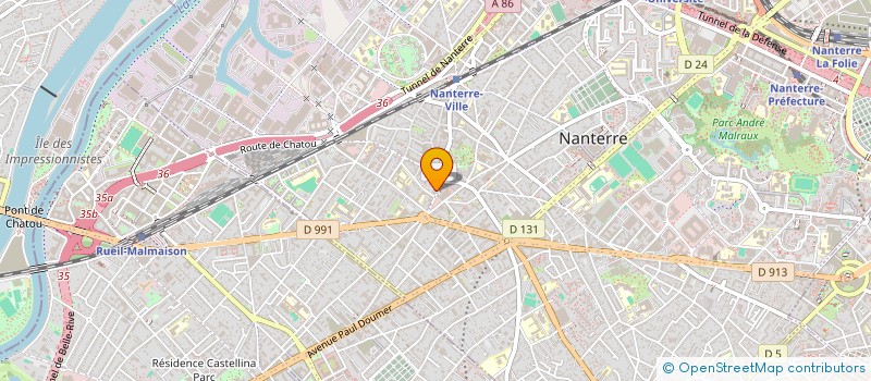 localisation de l'entreprise SCI DE L'AVENIR  NANTERRE