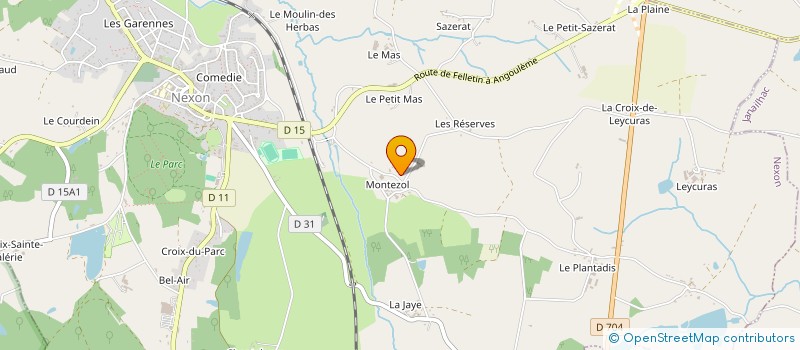 localisation de l'entreprise SCI DE L'AVENIR  NEXON