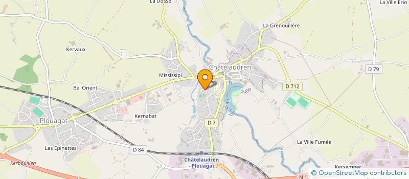 localisation de l'entreprise SCI DE L'AVENIR  CHATELAUDREN-PLOUAGAT