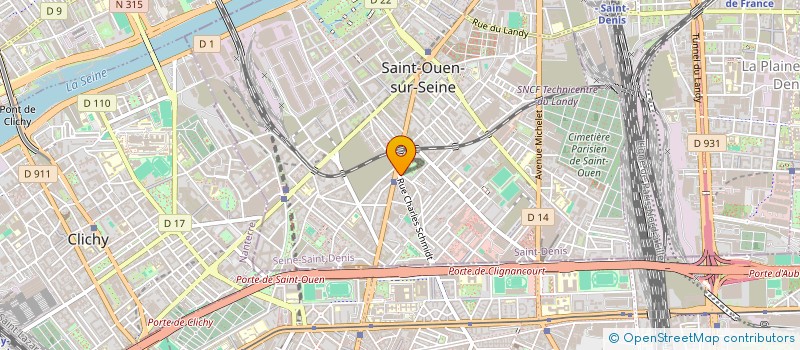 localisation de l'entreprise SCI DE L'AVENIR à SAINT-OUEN-SUR-SEINE