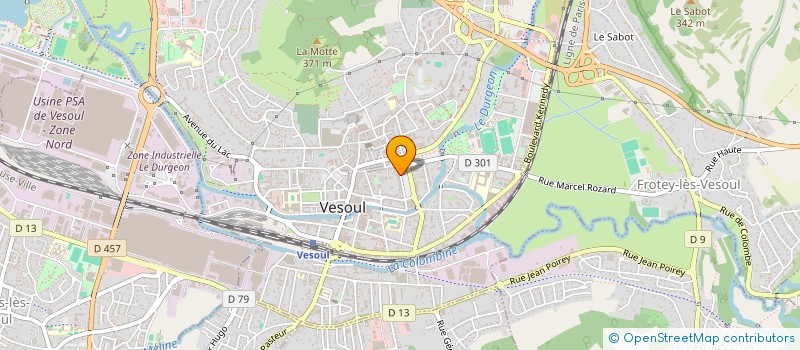 localisation de l'entreprise SCI DE L'AVENIR à VESOUL