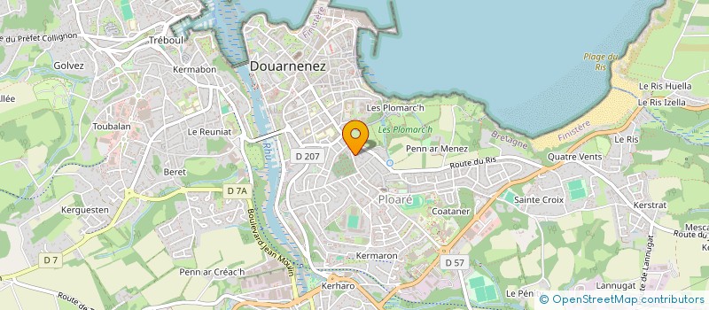 localisation de l'entreprise SCI DE L AVENIR  DOUARNENEZ