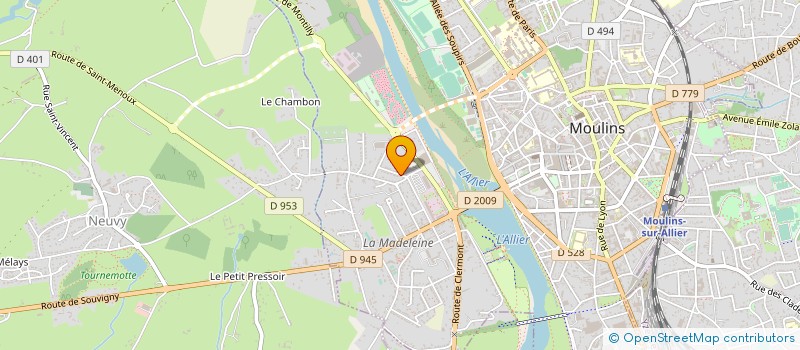 localisation de l'entreprise SCI DE L'AVENIR à MOULINS