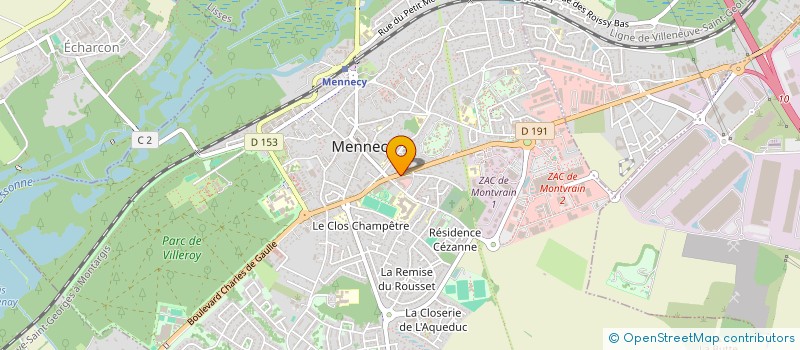 localisation de l'entreprise SCI DE L'AVENIR  MENNECY