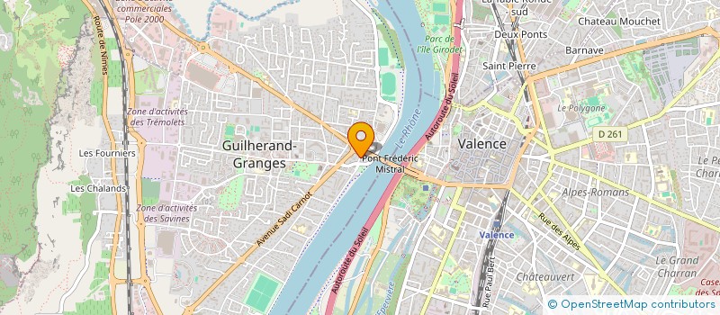 localisation de l'entreprise SCI DE L'AVENIR à GUILHERAND-GRANGES