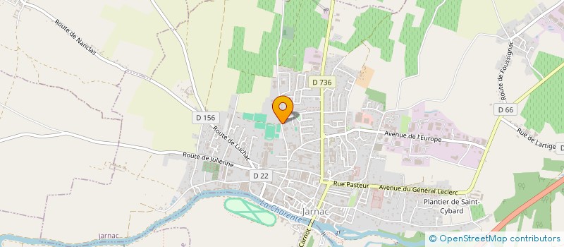 localisation de l'entreprise SCI DE L'AVENIR à JARNAC