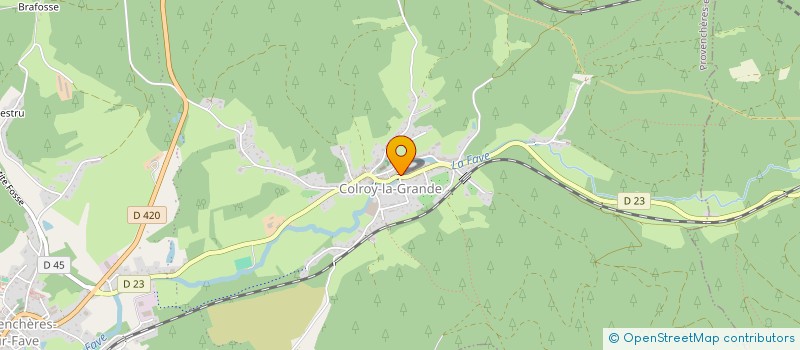 localisation de l'entreprise SCI DE L'AVENIR  PROVENCHERES-ET-COLROY