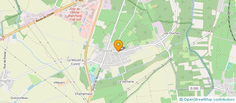 localisation de l'entreprise SCI DE L'AVENIR  DISTRE