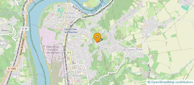 localisation de l'entreprise SCI DE L'AVENIR  SAINT-CLAIR-DU-RHONE