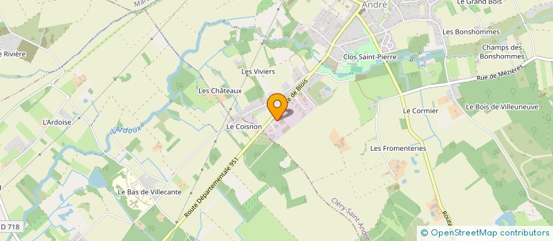 localisation de l'entreprise SCI DE L'AVENIR à CLERY-SAINT-ANDRE