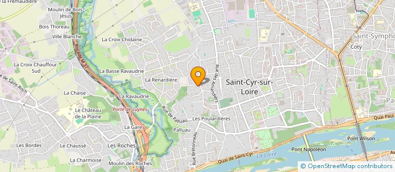 localisation de l'entreprise SCI DE L'AVENIR  SAINT-CYR-SUR-LOIRE