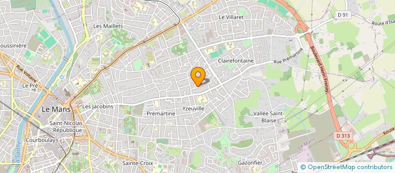 localisation de l'entreprise SCI DE L'AVENIR  LE MANS