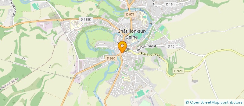 localisation de l'entreprise SCI DE L'AVENIR  CHATILLON-SUR-SEINE