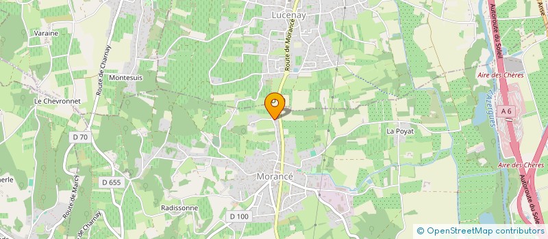 localisation de l'entreprise SCI DE L'AVENIR  MORANCE