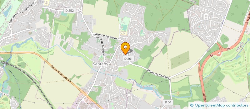 localisation de l'entreprise SCI DE L' AVENIR  SANTENY