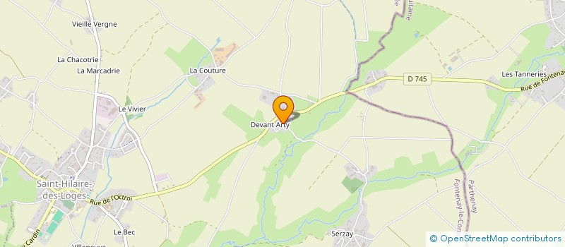 localisation de l'entreprise SCI DE L'AVENIR  SAINT-HILAIRE-DES-LOGES