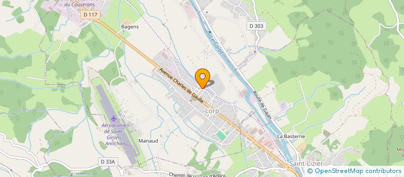 localisation de l'entreprise SCI DE L'AVENIR à LORP-SENTARAILLE