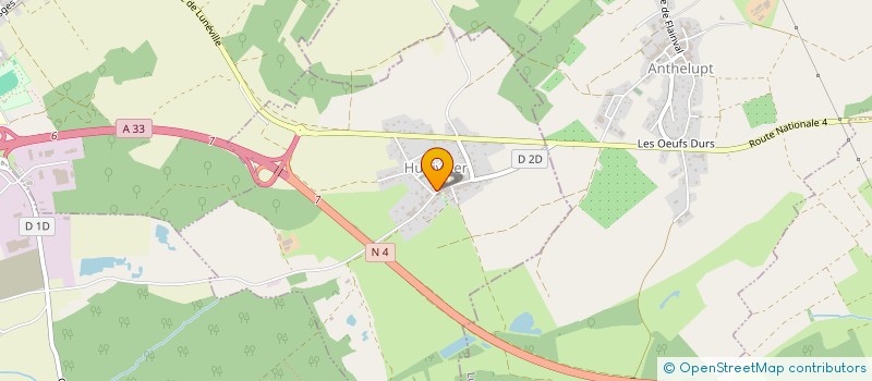 localisation de l'entreprise SCI DE L'AVENIR  HUDIVILLER