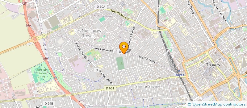 localisation de l'entreprise SCI DE L'AVENIR  SAINTE-SAVINE