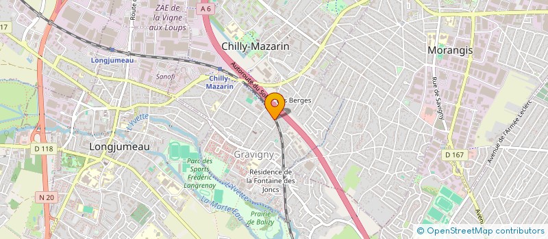 localisation de l'entreprise SCI DE L'AVENIR à CHILLY-MAZARIN