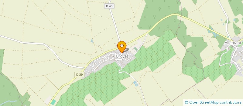 localisation de l'entreprise SCI DE L'AVENIR  BROYES