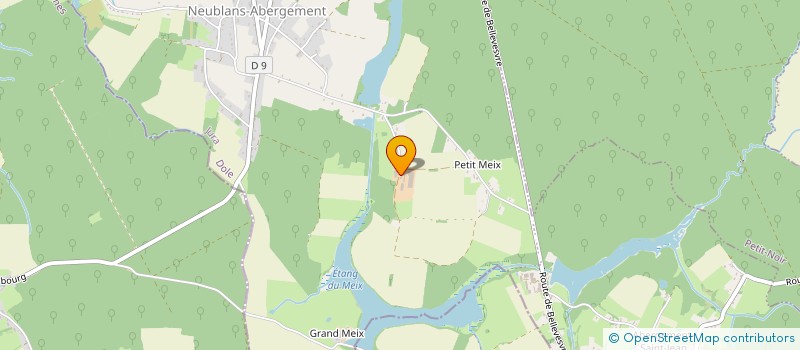 localisation de l'entreprise SCI DE L'AVENIR  NEUBLANS-ABERGEMENT