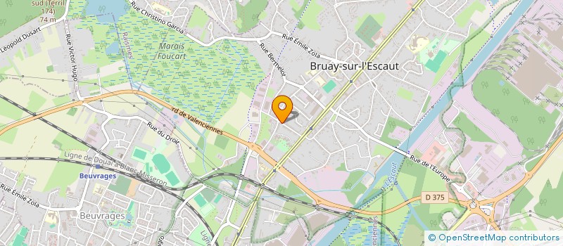 localisation de l'entreprise SCI DE L'AVENIR DA  BRUAY-SUR-L'ESCAUT